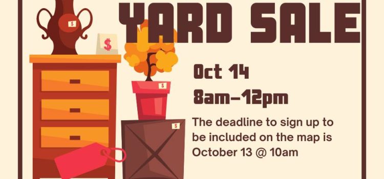 Fall Yard Sale 2023 8 am – 12pm